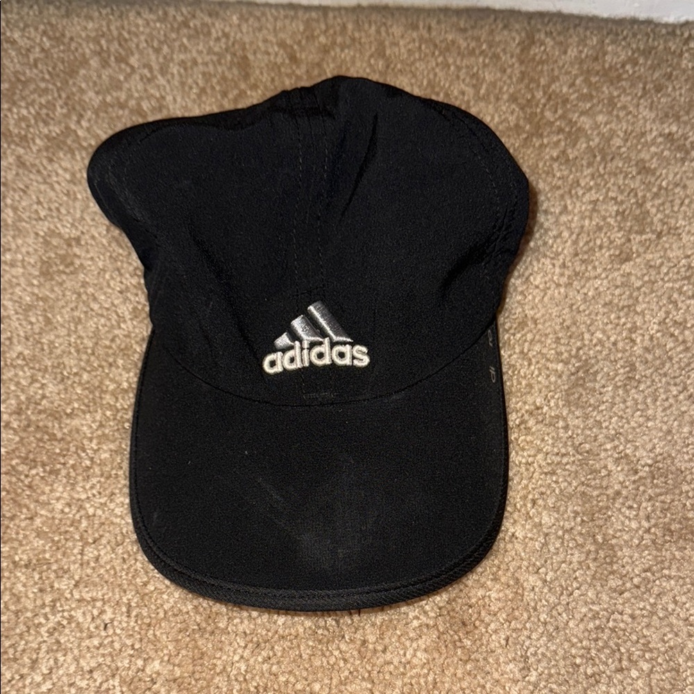 Adidas Black Hat with Metallic Logo